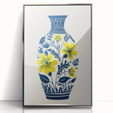 Maximalist Wall Art – Bold Floral Vase Design for Eclectic Home Decor