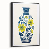 Maximalist Wall Art – Bold Floral Vase Design for Eclectic Home Decor