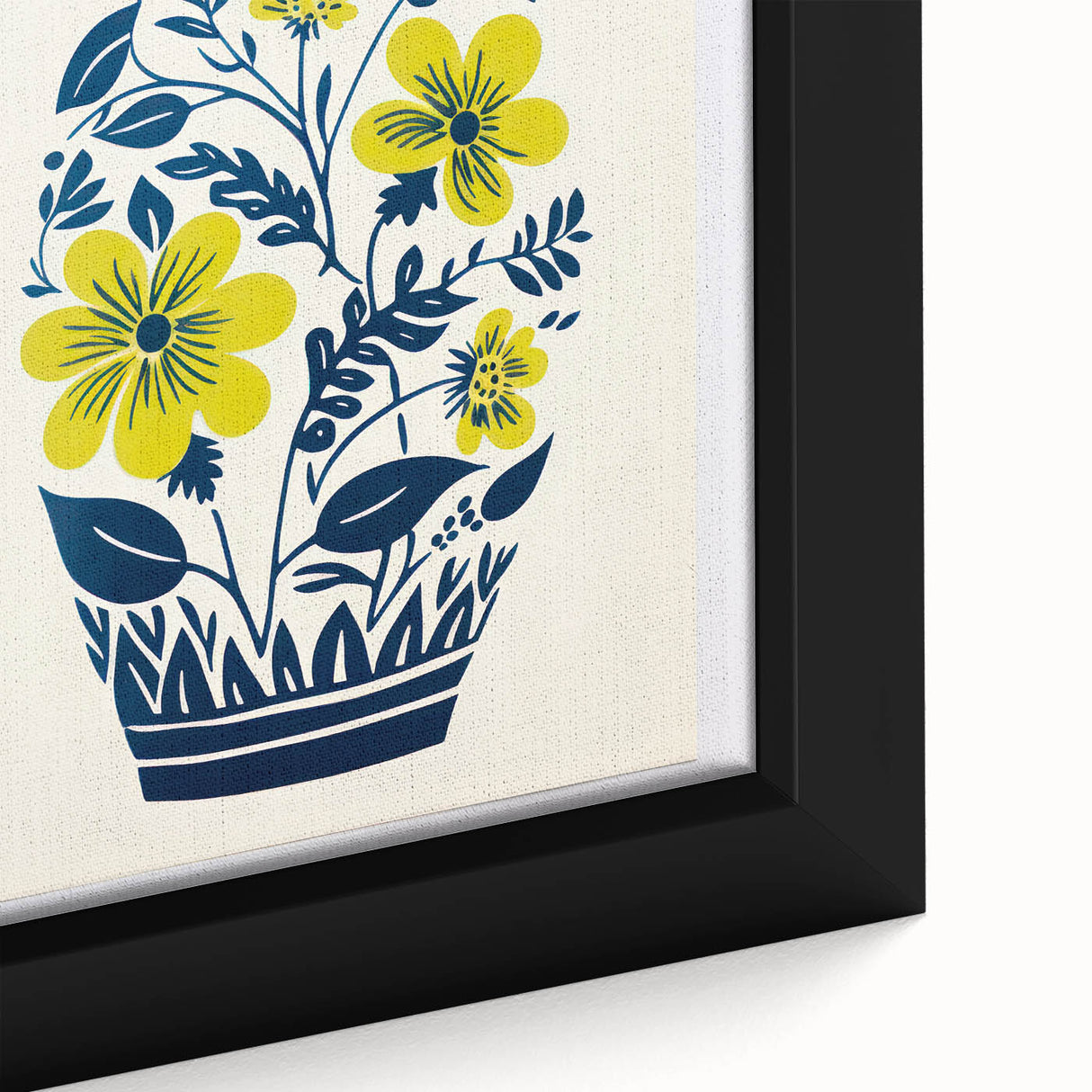 Maximalist Wall Art – Bold Floral Vase Design for Eclectic Home Decor