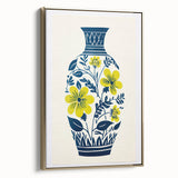 Maximalist Wall Art – Bold Floral Vase Design for Eclectic Home Decor