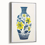 Maximalist Wall Art – Bold Floral Vase Design for Eclectic Home Decor