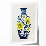 Maximalist Wall Art – Bold Floral Vase Design for Eclectic Home Decor