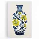 Maximalist Wall Art – Bold Floral Vase Design for Eclectic Home Decor
