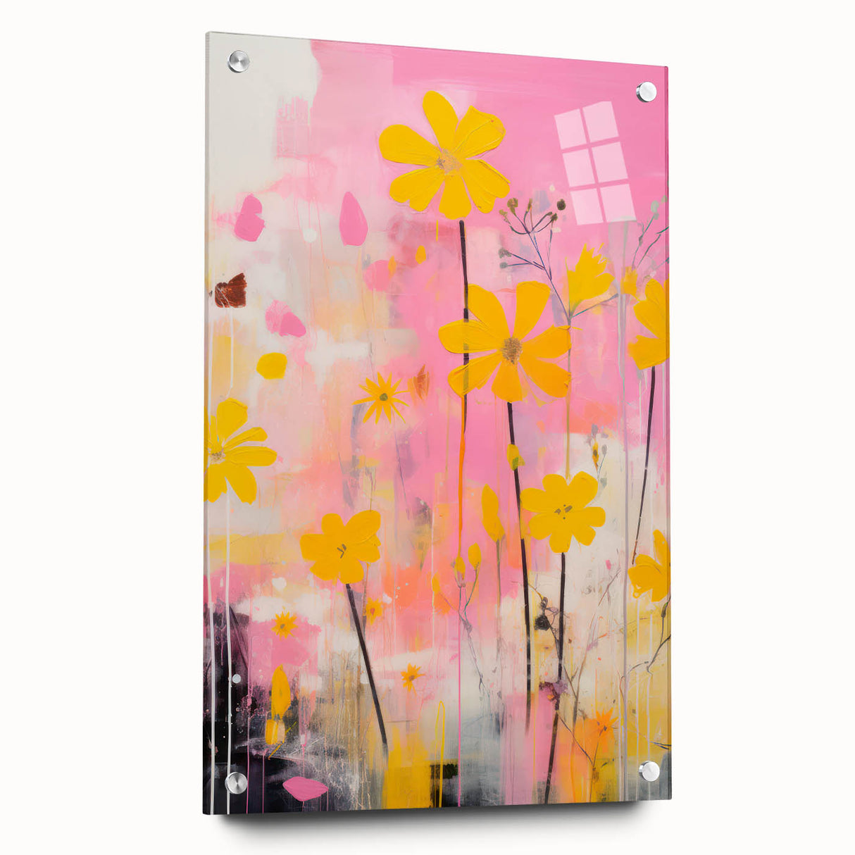 Maximalist Wall Art – Vibrant Floral Design for Bold and Eclectic Decor