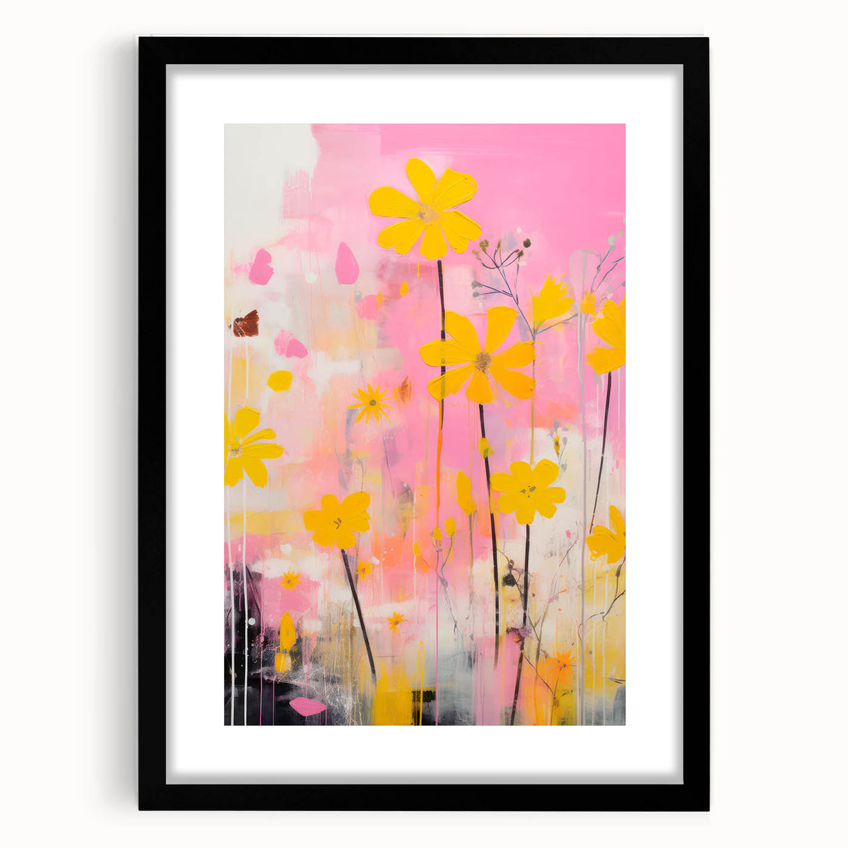 Maximalist Wall Art – Vibrant Floral Design for Bold and Eclectic Decor