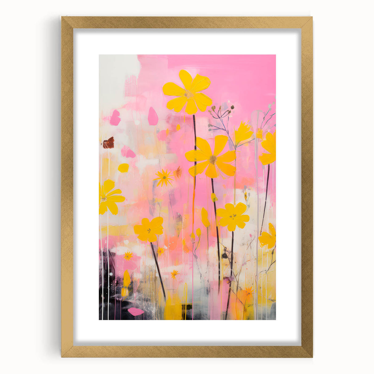 Maximalist Wall Art – Vibrant Floral Design for Bold and Eclectic Decor