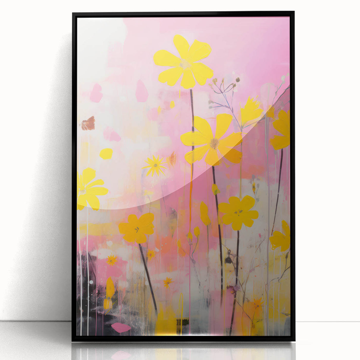 Maximalist Wall Art – Vibrant Floral Design for Bold and Eclectic Decor