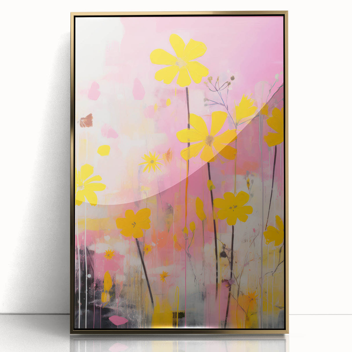 Maximalist Wall Art – Vibrant Floral Design for Bold and Eclectic Decor