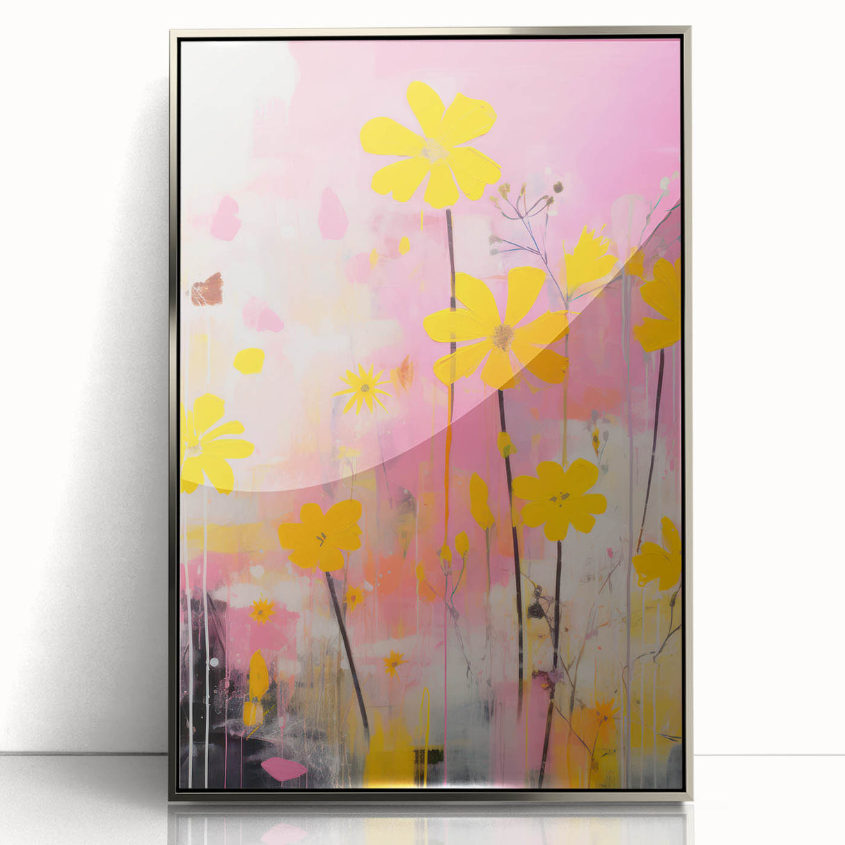 Maximalist Wall Art – Vibrant Floral Design for Bold and Eclectic Decor