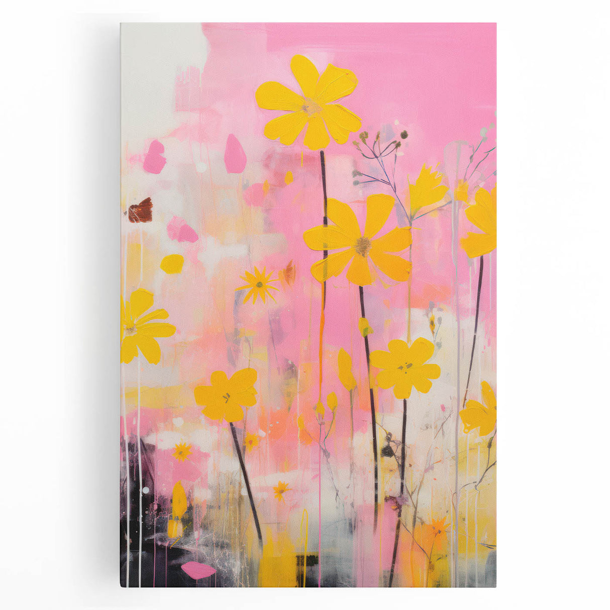 Maximalist Wall Art – Vibrant Floral Design for Bold and Eclectic Decor