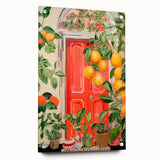 Maximalist Wall Art – Eclectic Doorway with Citrus Decor for Bold Style