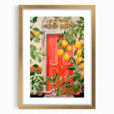 Maximalist Wall Art – Eclectic Doorway with Citrus Decor for Bold Style