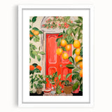 Maximalist Wall Art – Eclectic Doorway with Citrus Decor for Bold Style