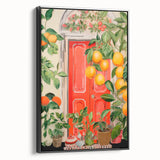 Maximalist Wall Art – Eclectic Doorway with Citrus Decor for Bold Style