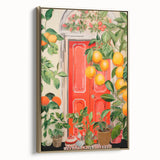 Maximalist Wall Art – Eclectic Doorway with Citrus Decor for Bold Style