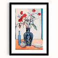 Maximalist Wall Art – Eclectic Floral Still Life with Bold Colors