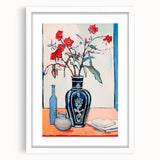 Maximalist Wall Art – Eclectic Floral Still Life with Bold Colors
