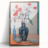 Maximalist Wall Art – Eclectic Floral Still Life with Bold Colors