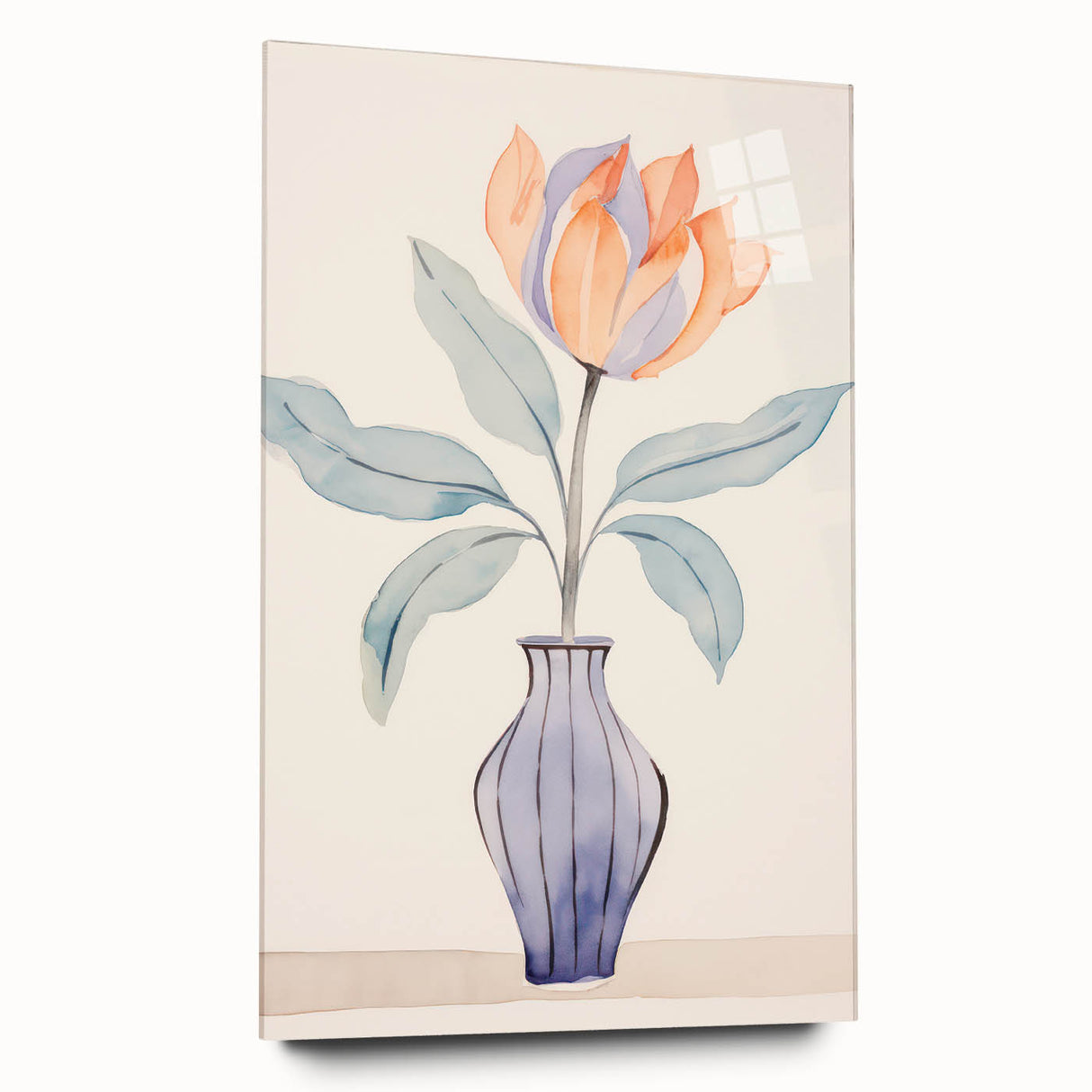Maximalist Wall Art – Minimal Floral Vase Design for Elegant Home Decor