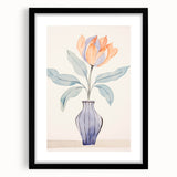 Maximalist Wall Art – Minimal Floral Vase Design for Elegant Home Decor