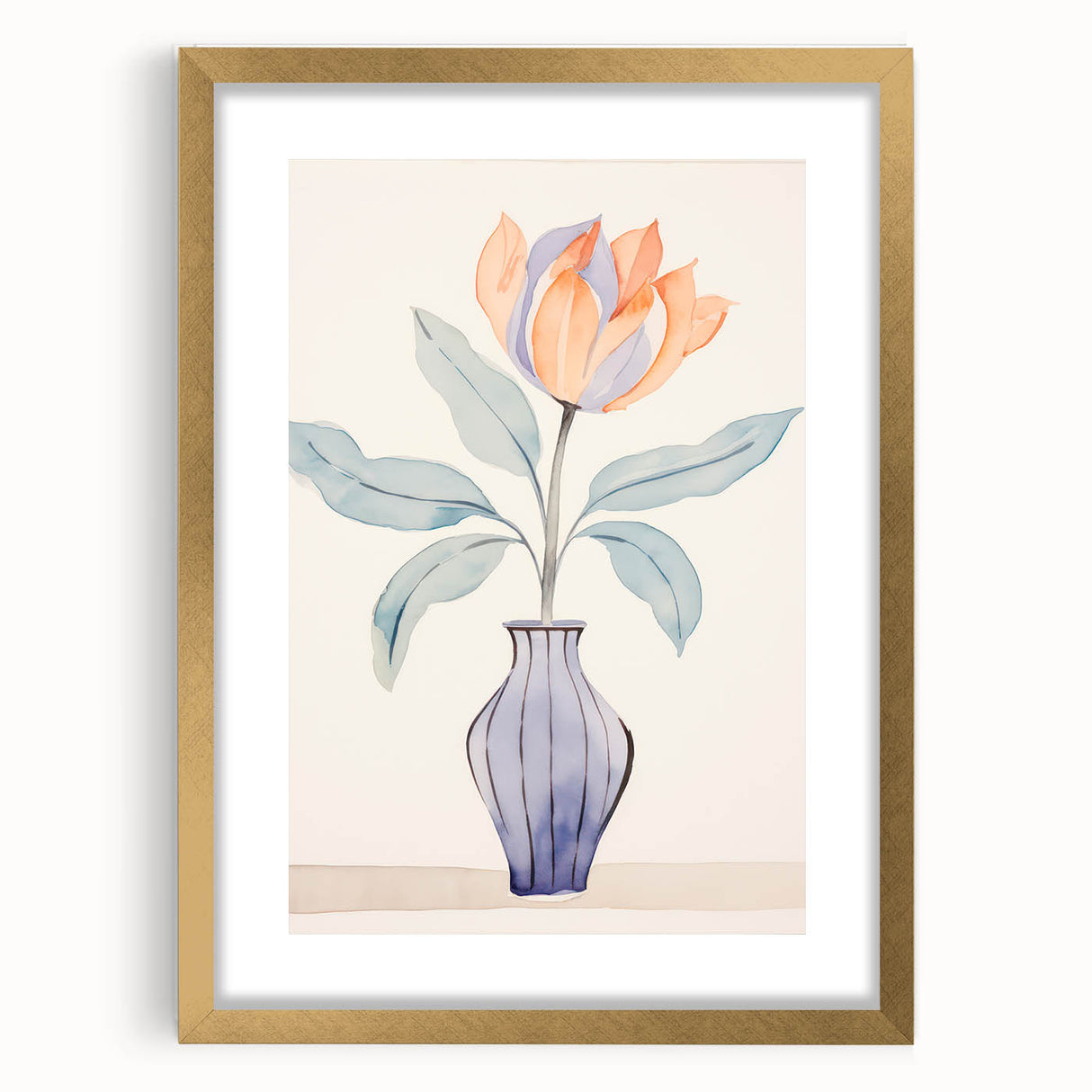 Maximalist Wall Art – Minimal Floral Vase Design for Elegant Home Decor