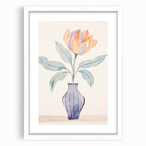Maximalist Wall Art – Minimal Floral Vase Design for Elegant Home Decor