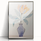 Maximalist Wall Art – Minimal Floral Vase Design for Elegant Home Decor