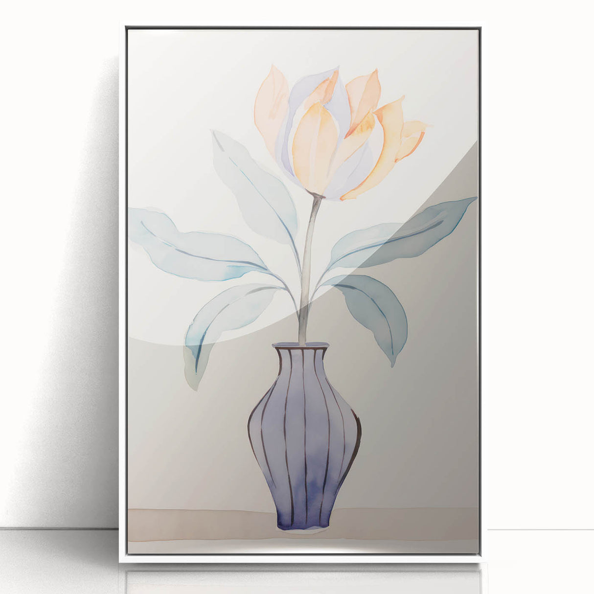 Maximalist Wall Art – Minimal Floral Vase Design for Elegant Home Decor