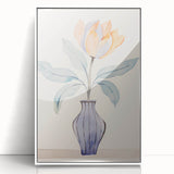 Maximalist Wall Art – Minimal Floral Vase Design for Elegant Home Decor