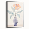 Maximalist Wall Art – Minimal Floral Vase Design for Elegant Home Decor