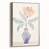 Maximalist Wall Art – Minimal Floral Vase Design for Elegant Home Decor