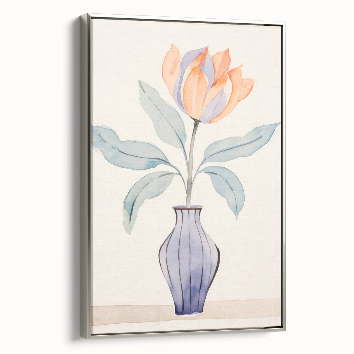 Maximalist Wall Art – Minimal Floral Vase Design for Elegant Home Decor