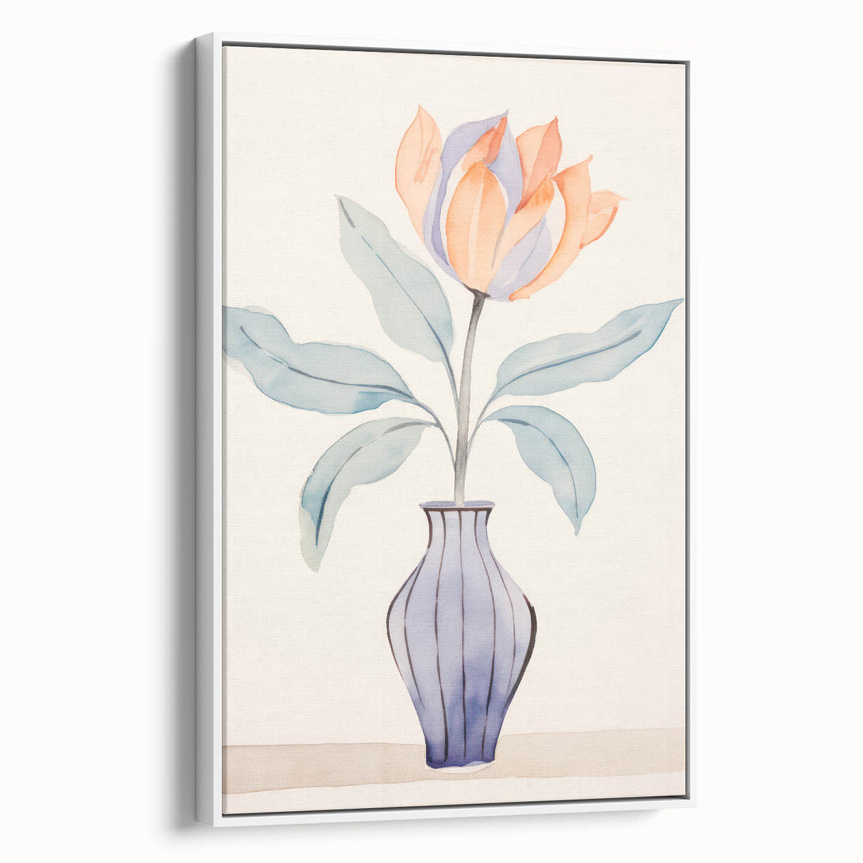 Maximalist Wall Art – Minimal Floral Vase Design for Elegant Home Decor