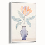 Maximalist Wall Art – Minimal Floral Vase Design for Elegant Home Decor