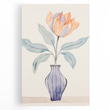 Maximalist Wall Art – Minimal Floral Vase Design for Elegant Home Decor