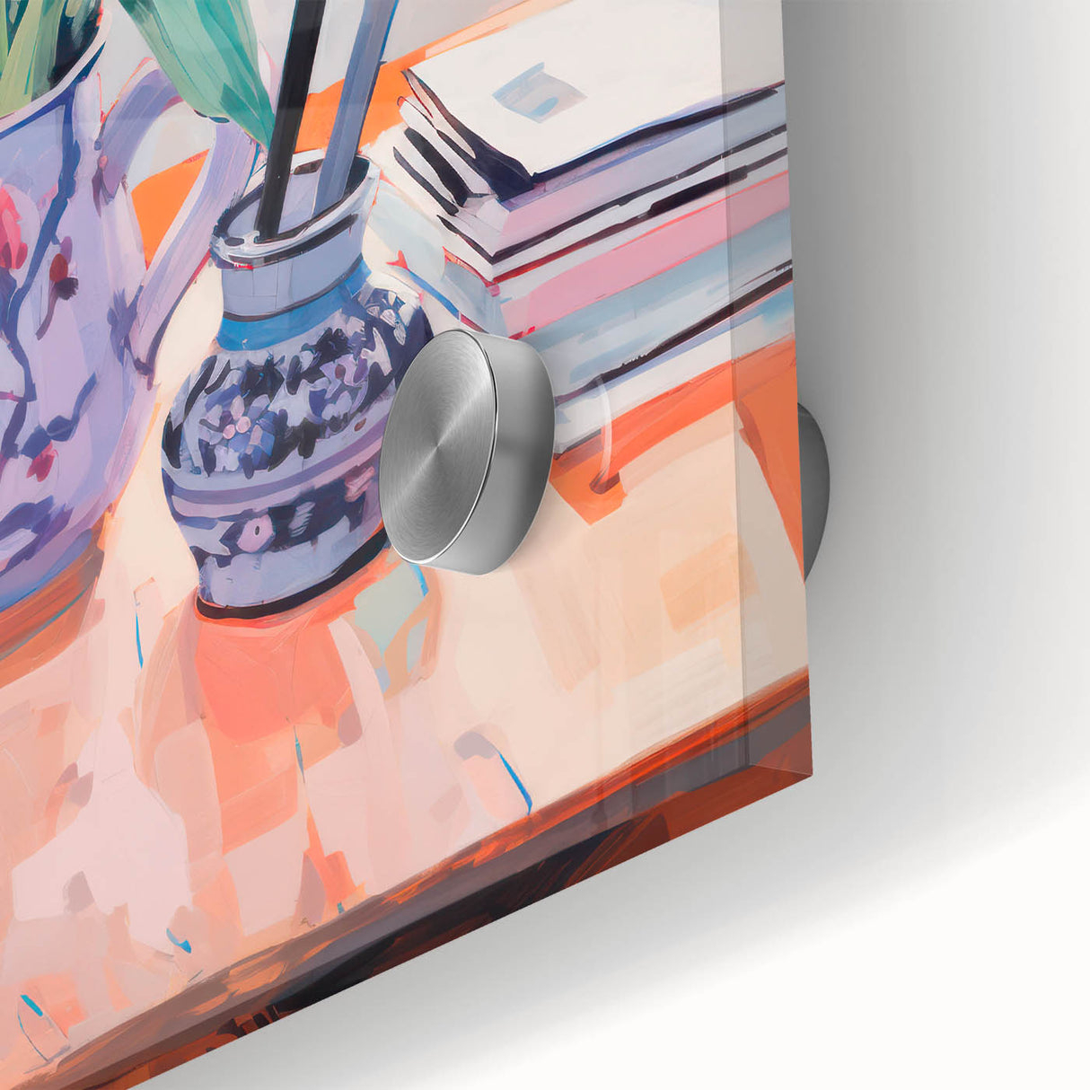 Maximalist Wall Art – Vibrant Still Life with Tulips and Artistic Decor