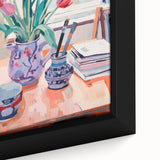 Maximalist Wall Art – Vibrant Still Life with Tulips and Artistic Decor