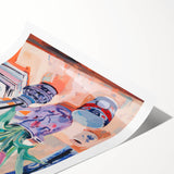 Maximalist Wall Art – Vibrant Still Life with Tulips and Artistic Decor