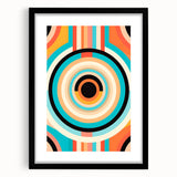 Vibrant Maximalist Wall Art – Bold Circular Design for Eclectic Decor