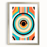 Vibrant Maximalist Wall Art – Bold Circular Design for Eclectic Decor