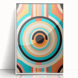 Vibrant Maximalist Wall Art – Bold Circular Design for Eclectic Decor