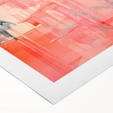 Maximalist Wall Art – Vibrant Urban Oasis with Palm Trees and Sunset Hues