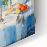 Maximalist Wall Art – Colorful Still Life with Floral Arrangement & Fruits