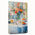 Maximalist Wall Art – Colorful Still Life with Floral Arrangement & Fruits