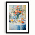 Maximalist Wall Art – Colorful Still Life with Floral Arrangement & Fruits
