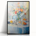 Maximalist Wall Art – Colorful Still Life with Floral Arrangement & Fruits