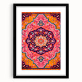 Maximalist Wall Art – Bold and Ornate Mandala with Floral Patterns