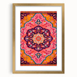 Maximalist Wall Art – Bold and Ornate Mandala with Floral Patterns