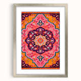 Maximalist Wall Art – Bold and Ornate Mandala with Floral Patterns