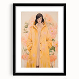 Maximalist Wall Art - Elegant Floral Portrait for Bold Home Decor